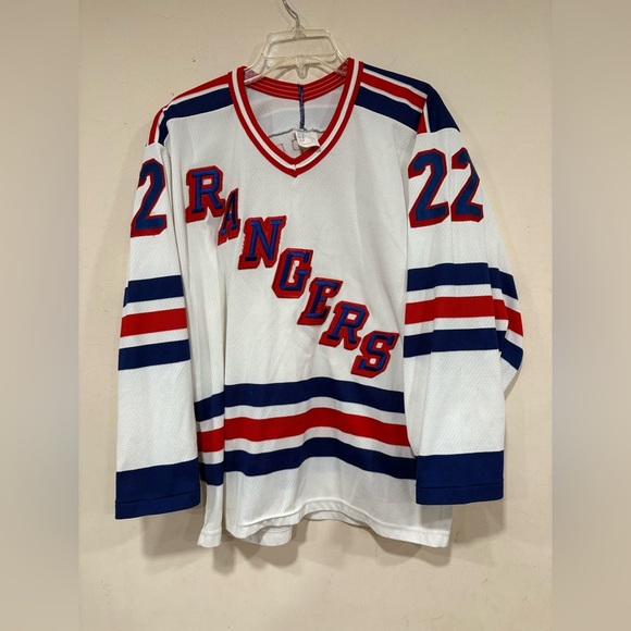 1993 NY Rangers Stanley Cup Mike Gartner Jersey CCM Tag Crazy Patch Size Medium - Picture 1 of 10